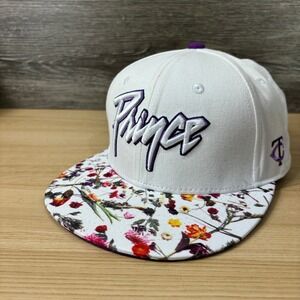 Minnesota Twins Hat Cap Snapback White Purple Prince SGA Baseball Floral